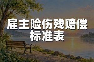 雇主险伤残赔偿标准表