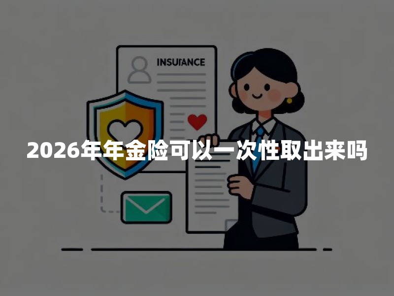 2026年年金险可以一次性取出来吗？退保和领取规则一文讲清