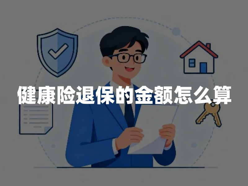 健康险退保的金额怎么算？2026年健康险退保金额计算规则详解