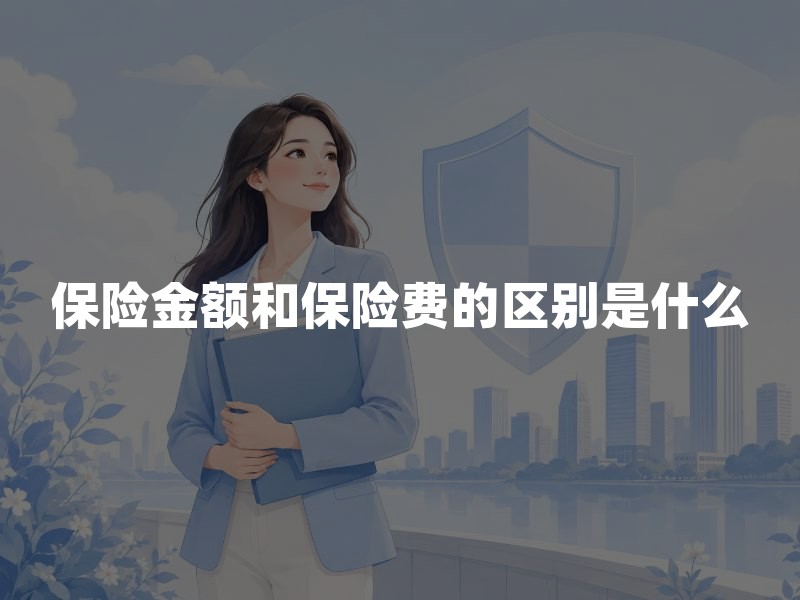 保险金额和保险费的区别是什么？保额、保费及赔偿金额怎么区分