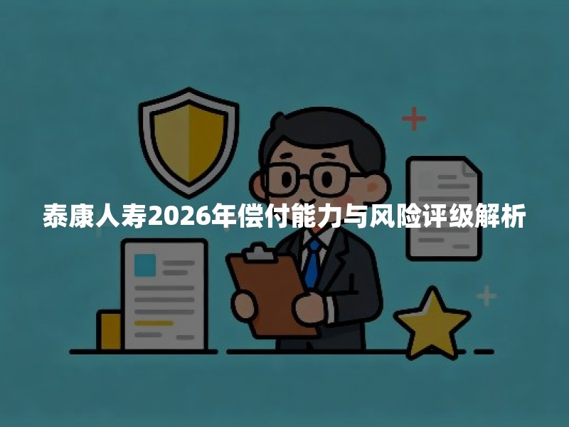 泰康人寿2026年偿付能力与风险评级解析：如何看懂保险公司的健康指标