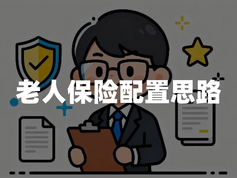 老人保险配置思路：先医保与意外险，再按健康状况补充医疗与护理保障