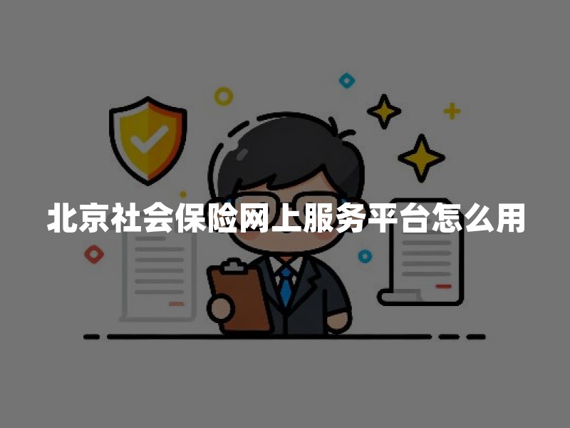 北京社会保险网上服务平台怎么用？查询、办理与边界说明