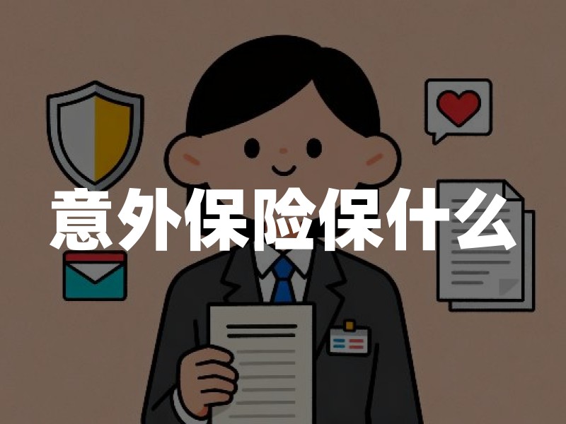 意外保险保什么、不保什么？先抓条款边界再谈保额