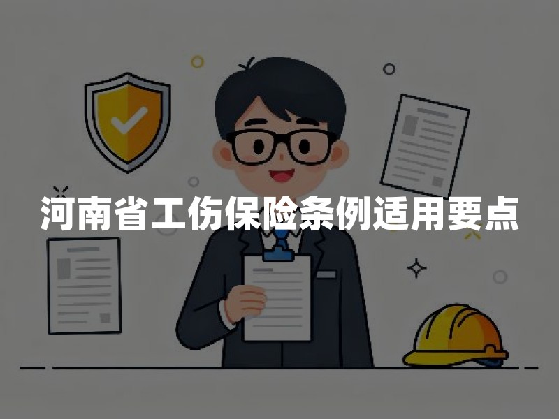 河南省工伤保险条例适用要点：认定情形、申请时限与待遇支付