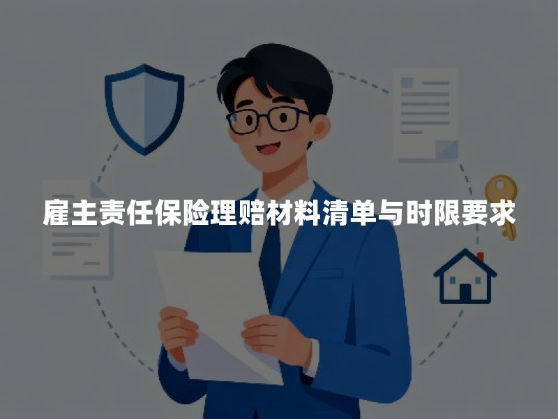 雇主责任保险理赔材料清单与时限要求