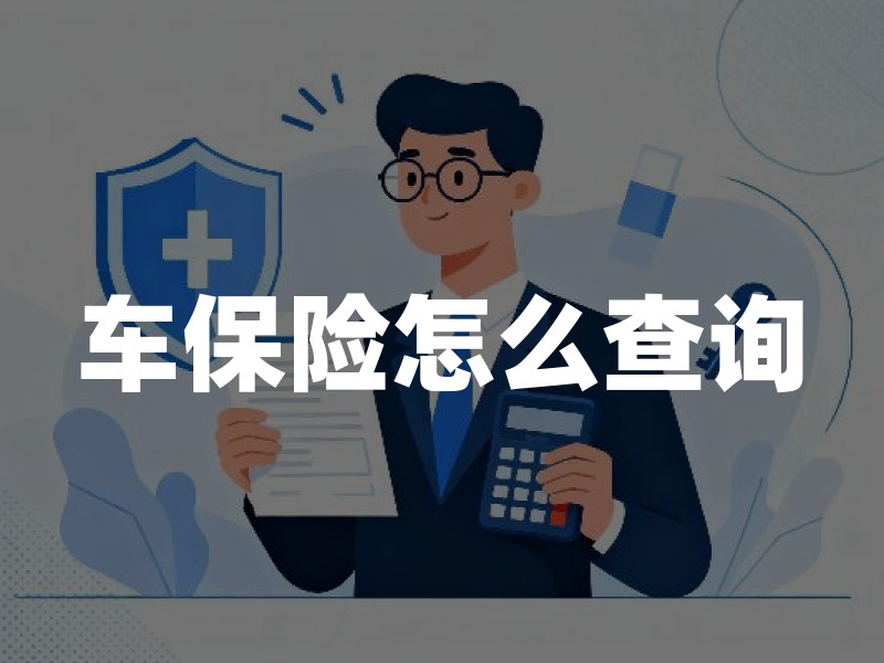 车保险怎么查询？4种官方渠道与必备信息清单