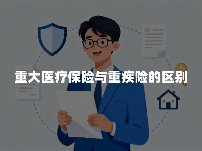 重大医疗保险与重疾险的区别：保障逻辑与适用场景解析