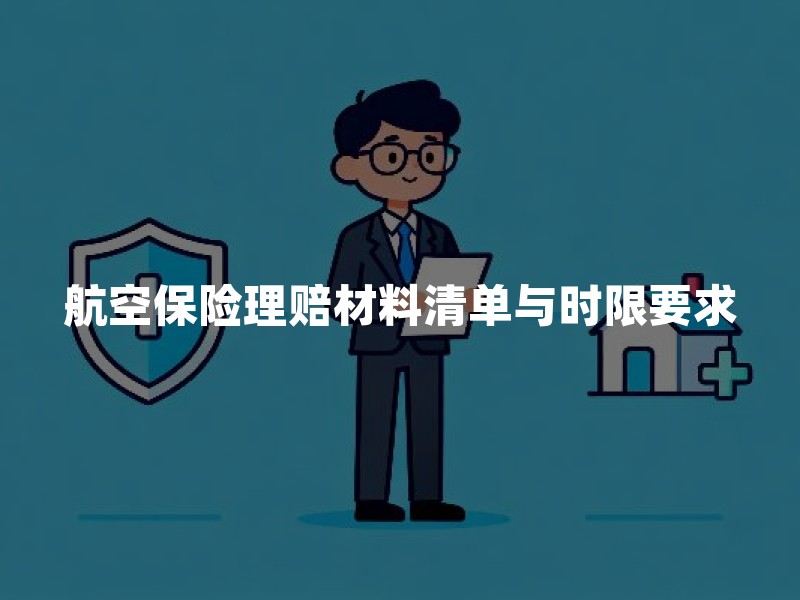 航空保险理赔材料清单与时限要求