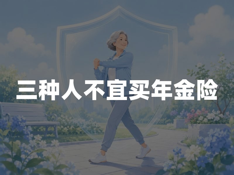 三种人不宜买年金险？2026年年金险不适合人群及购买避坑指南