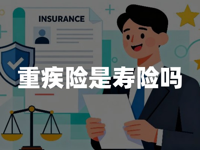 重疾险是寿险吗？重大疾病保险属于什么险种