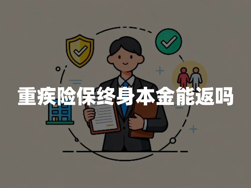 重疾险保终身本金能返吗？终身重疾保险返还及退保规则
