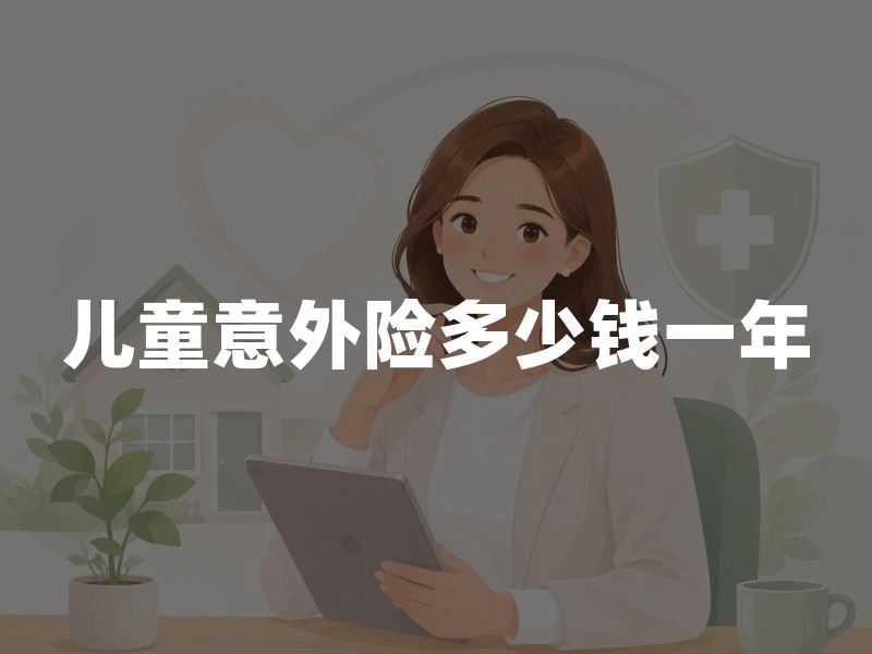 儿童意外险多少钱一年？2026年少儿意外险保费详解