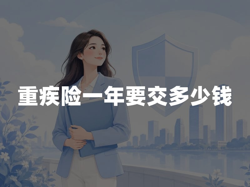 重疾险一年要交多少钱？2026年意外险保费参考