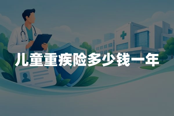 儿童重疾险多少钱一年？2026年少儿重大疾病保险保费参考