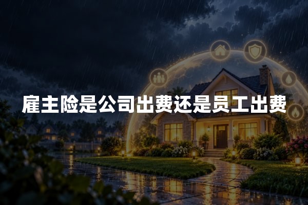 雇主险是公司出费还是员工出费？2026年企业投保缴费规则