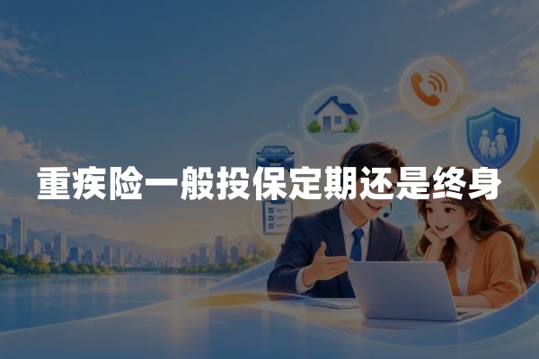 重疾险一般投保定期还是终身？保障期限与保费选择指南